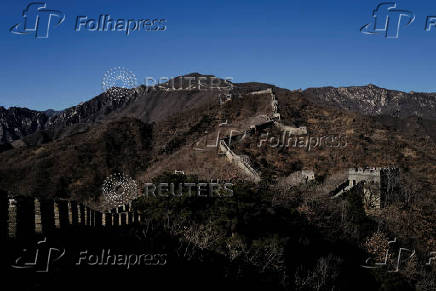 The Mutianyu section of the Great Wall of China in Beijing