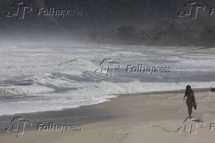 Praia de Maresias, em São Sebastião, no litoral norte de SP