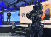 Microsoft CEO Satya Nadella speaks at the company's 50th anniversary celebration in Redmond