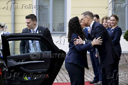 Finnish President Alexander Stubb meets with Kosovo's President Vjosa Osmani Sadriu in Helsinki