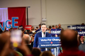 Conservative Party of Canada's leader Pierre Poilievre holds a rally in Saskatoon