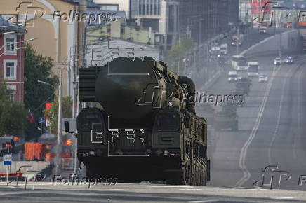 General rehearsal for Russia's annual Victory Day parade in Moscow
