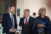 Denmark's King Frederik and Queen Mary host an official dinner for the UN Chief Executives Board, in Helsingoer