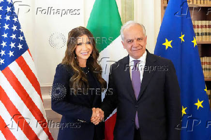 U.S. Secretary of Homeland Security Kristi Noem visits Italy