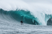Big wave surfing in Cape Town, South Africa