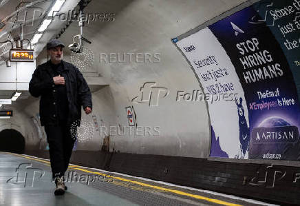 AI advert on London underground