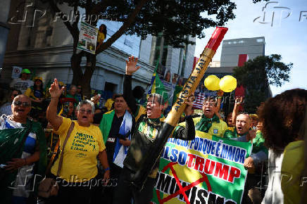 Ato-pró Bolsonaro é realizado na avenida Paulista