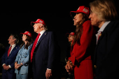 U.S. President Donald Trump's arrival at Joint Base Andrews  following a visit to Iowa