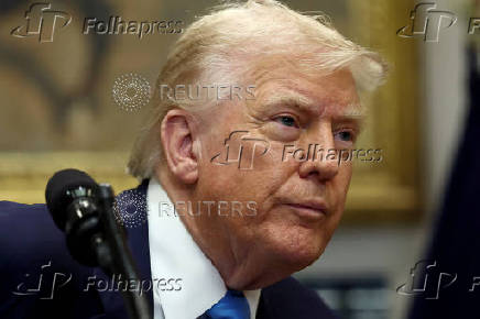 U.S. President Trump signs the VA Home Loan Program Reform Act at the White House in Washington, D.C.