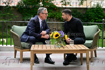 British PM Starmer and Ukrainian President Zelenskiy meet in London