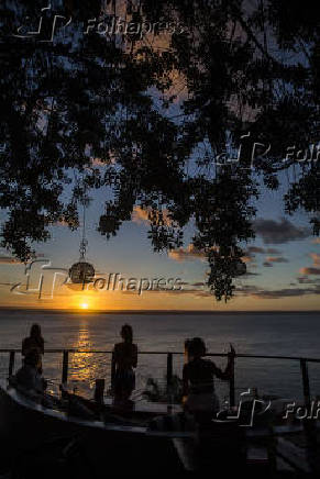 Pôr do sol no Morro de São Paulo (BA)