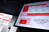 Toyota Motor holds a media briefing for the financial results in Tokyo