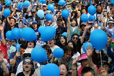 Presidential candidates attend their election campaign rallies