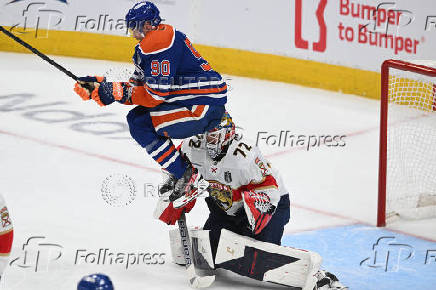 NHL: Stanley Cup Final-Florida Panthers at Edmonton Oilers