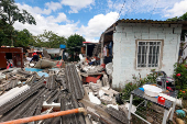 Aftermath of an earthquake in Paratebueno