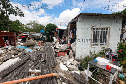 Aftermath of an earthquake in Paratebueno