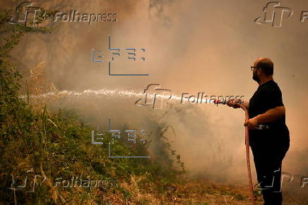 Wildfire in Greece's Peloponnese region