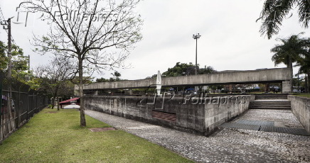 Vista do Museu Brasileiro da Escultura e Ecologia (Mube), no Jardim Europa, em SP
