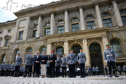 Swearing-in ceremony for new recruits of the German armed forces Bundeswehr, in Berlin