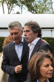 Expresidentes visitan Museo de la Emigración Fundación Archivo de Indianos