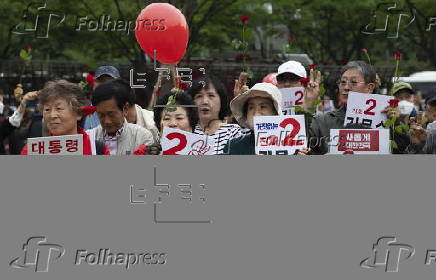 South Korean Presidential candidate Kim Moon-soo's election campaign in Seoul