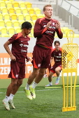 Polish national soccer team training session in Katowice