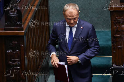Polish PM Tusk speaks ahead of confidence vote in Warsaw