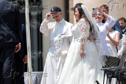 Pope Leo XIV holds general audience in St. Peter's Square, at the Vatican
