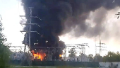 Smoke and fire rise following Ukrainian drone attack in Sergiyev Posad