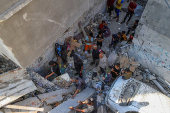 Aftermath of overnight Israeli strikes, in Gaza City