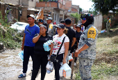 Aftermath of flooding caused by heavy rains, in Zapopan