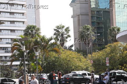 Rajadas de ventos na região do aeroporto de Congonhas em SP