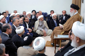 Iran's Supreme Leader Ayatollah Ali Khamenei meets with government officials in Tehran