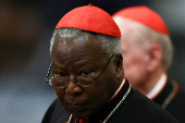 Cardinals visit the tomb of the late Pope Francis at the Basilica of Saint Mary Major, in Rome