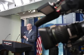 Press briefing at the White House in Washington