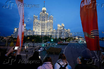 Rehearsal for Victory Day parade in Moscow