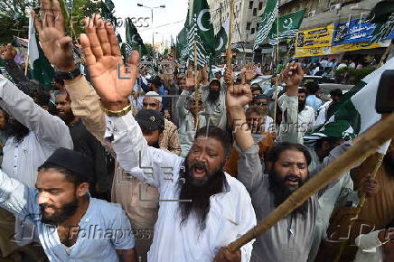 PMML party protest following India's missile strikes in Pakistan