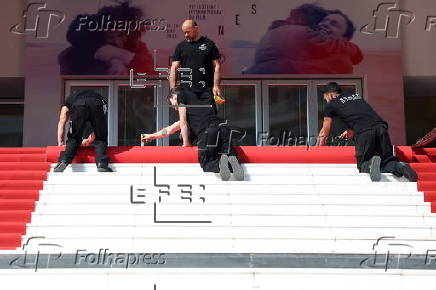 Preparations - 78th Cannes Film Festival