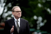 US National Economic Council director Hassett addresses the media in Washington