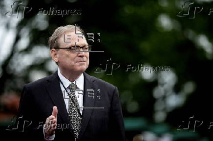 US National Economic Council director Hassett addresses the media in Washington