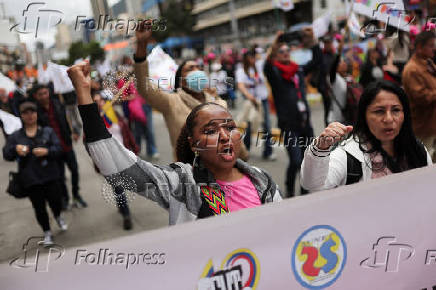 Protest to back Colombian President Petro's labor reform proposal in Bogota