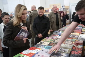Ukrainian President Zelensky visits 13th International Book Arsenal Festival in Kyiv