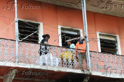 Incêndio em casarão na lapa no rio de janeiro