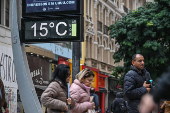 Baixas temperaturas no centro de São Paulo