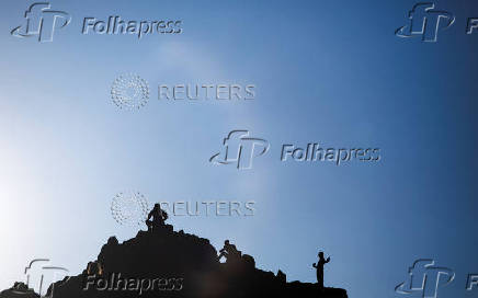 People celebrate the summer solstice at the Kokino megalithic observatory