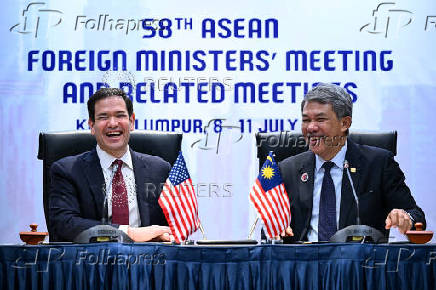 US Secretary of State Marco Rubio attends the ASEAN Foreign Ministers' Meeting