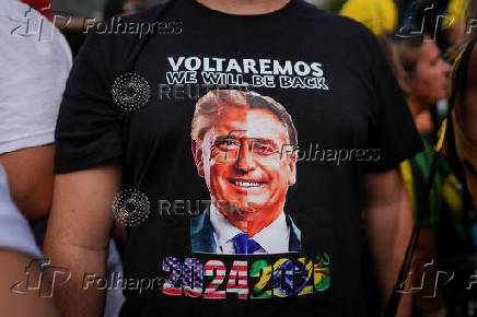 Demonstration against former Brazilian President Jair Bolsonaro's judicial process in Sao Paolo