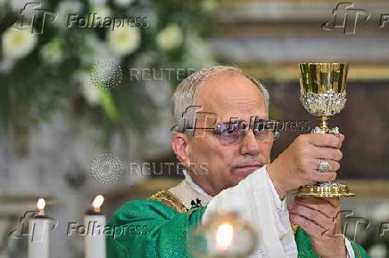 Pope Leo XIV leads Mass at San Tommaso da Villanova parish in Castel Gandolfo