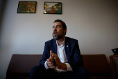 Guilherme Boulos durante entrevista na Câmara dos Deputados