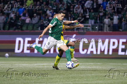 Partida entre Palmeiras e Mirassol pelo Campeonato Brasileiro 2025